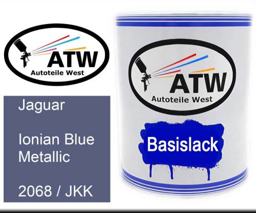 Jaguar, Ionian Blue Metallic, 2068 / JKK: 1L Lackdose, von ATW Autoteile West.